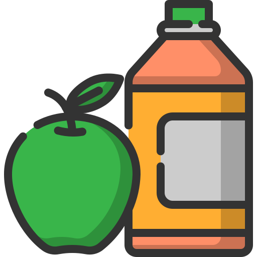 sok jabłkowy Generic Outline Color ikona