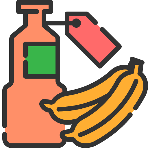 jugo de banano Generic Outline Color icono