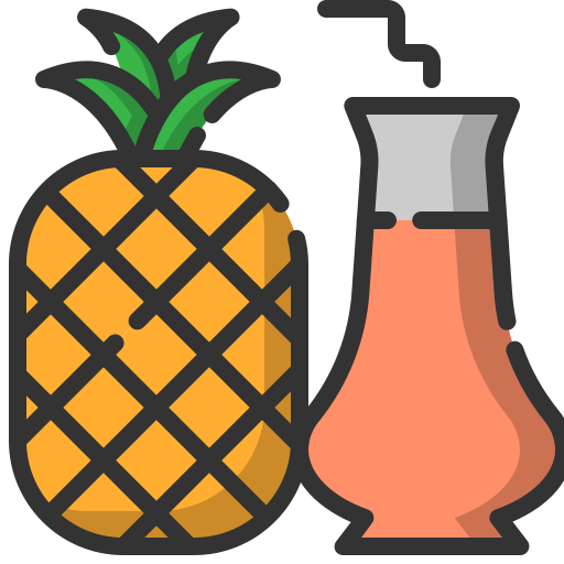 ananas sap Generic Outline Color icoon