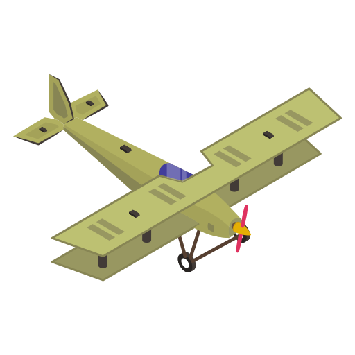 avion de chasse Generic Isometric Icône