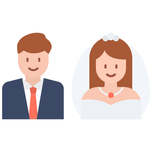 Bride and groom Generic Flat icon