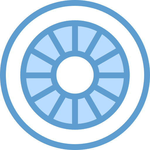 車輪 Generic Blue icon