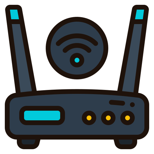 Router Generic Outline Color icon