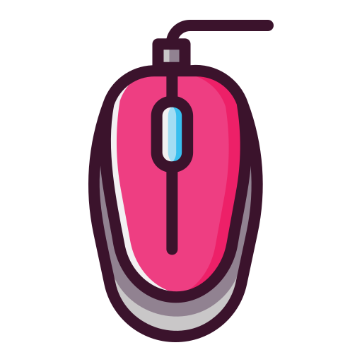 clicker do mouse Generic Outline Color Ícone