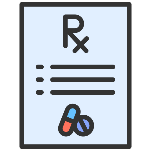 prescripción médica Generic Outline Color icono