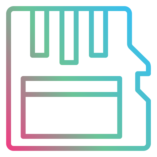 carte mémoire Generic Gradient Icône