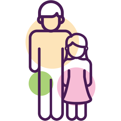 Father and daughter Generic Rounded Shapes icon