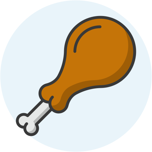 Chicken leg Generic Circular icon