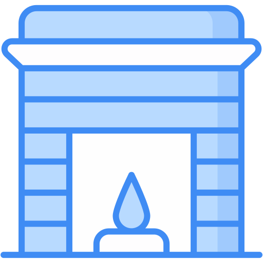 Fireplace Generic Blue icon
