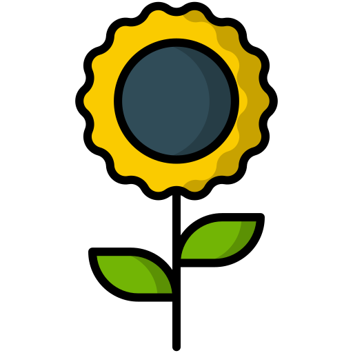 Sunflower Generic Outline Color icon