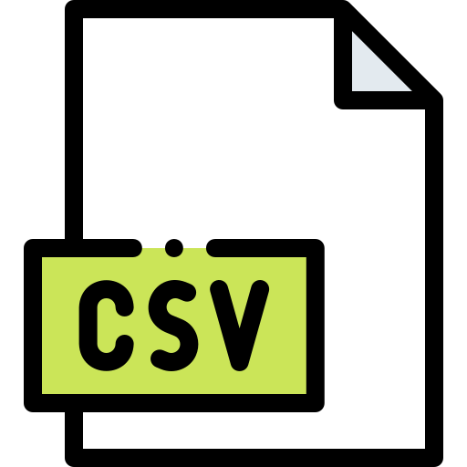 Csv Detailed Rounded Lineal color icon