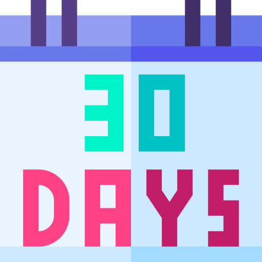 30日 Basic Straight Flat icon