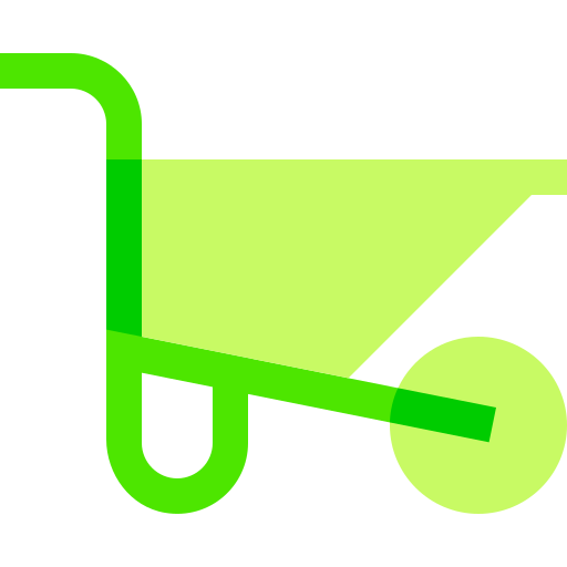 Wheelbarrow Basic Sheer Flat icon