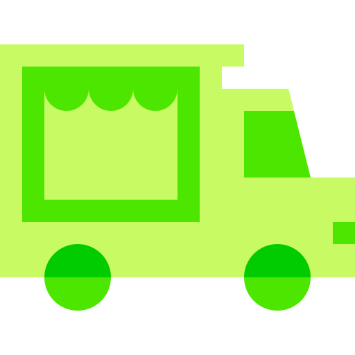 camión de comida Basic Sheer Flat icono