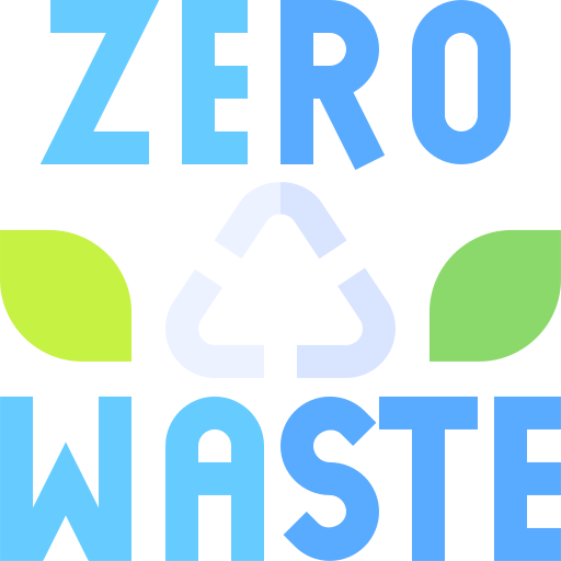 zero waste Basic Straight Flat icoon