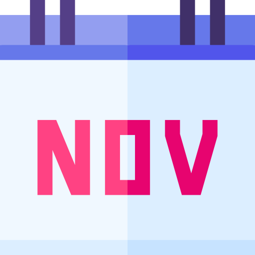 noviembre Basic Straight Flat icono