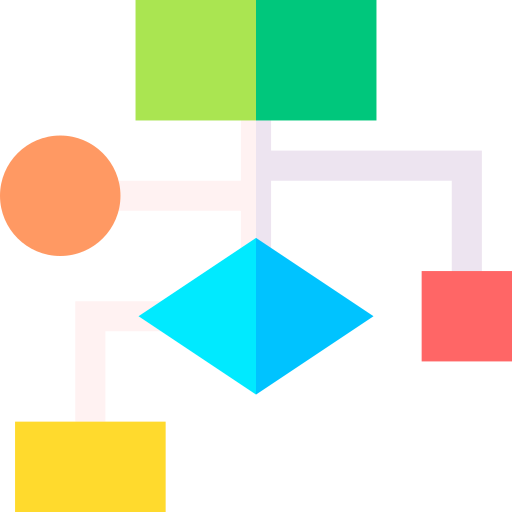 Hierarchical structure Basic Straight Flat icon