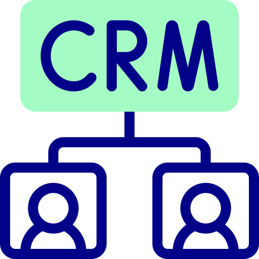 crm Detailed Mixed Lineal color icoon