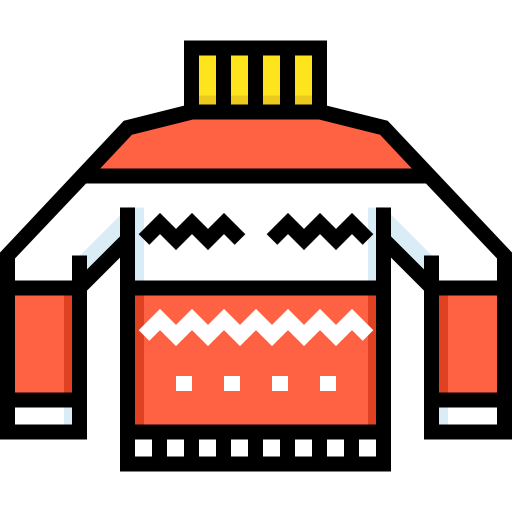 Sweater Detailed Straight Lineal color icon