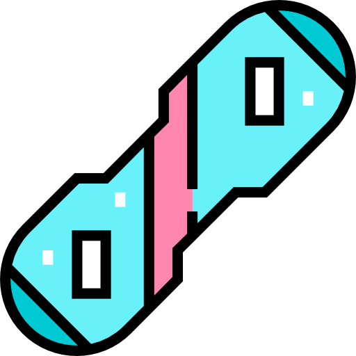 snowboard Detailed Straight Lineal color icon
