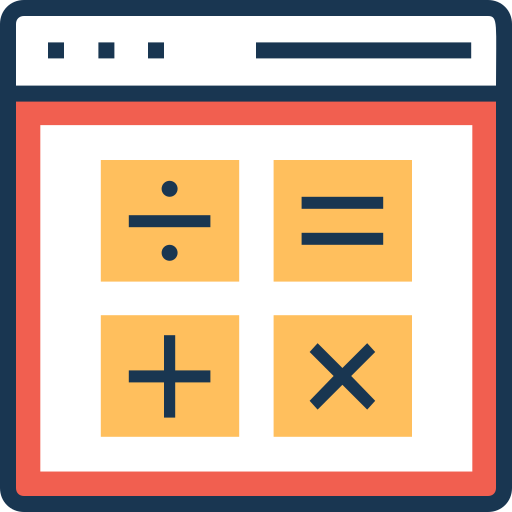 kalkulator Prosymbols Lineal Color ikona