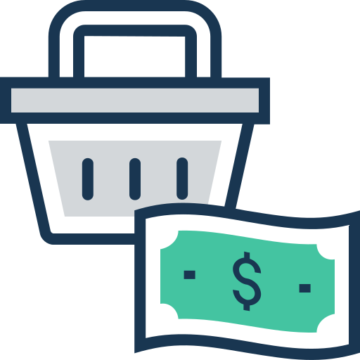 Shopping basket Prosymbols Lineal Color icon