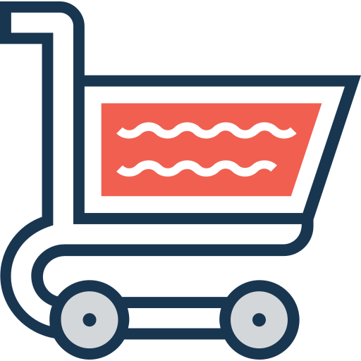 carrito de compras Prosymbols Lineal Color icono