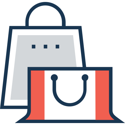 bolsa de la compra Prosymbols Lineal Color icono