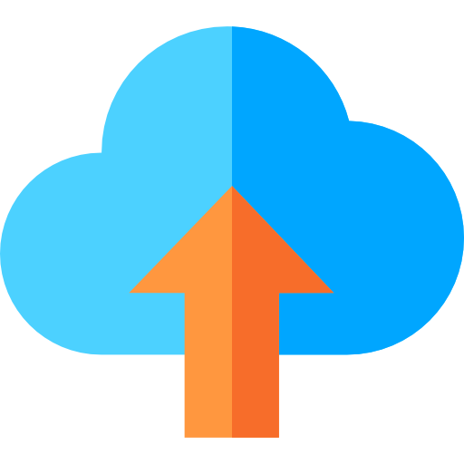 cloud computing Basic Straight Flat Icône