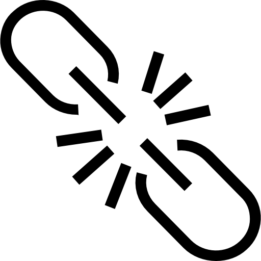 enlace roto Dinosoft Lineal icono