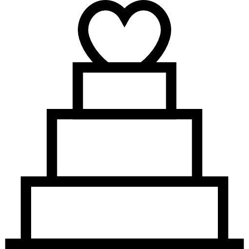pastel de boda Dinosoft Lineal icono