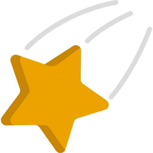 Shooting star Special Flat icon