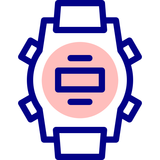 zegarek cyfrowy Detailed Mixed Lineal color ikona