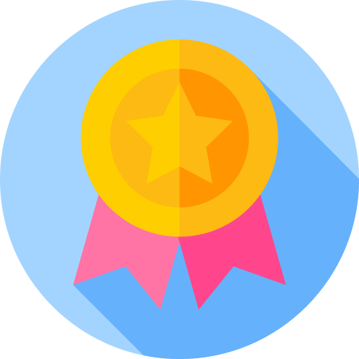 보상 Flat Circular Flat icon
