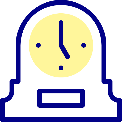 Desk clock Detailed Mixed Lineal color icon