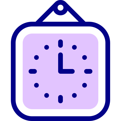 reloj de pared Detailed Mixed Lineal color icono