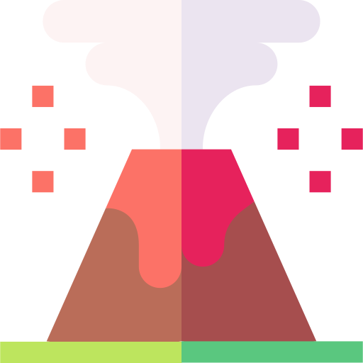 Volcano Basic Straight Flat icon