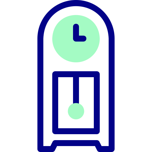 reloj cucú Detailed Mixed Lineal color icono