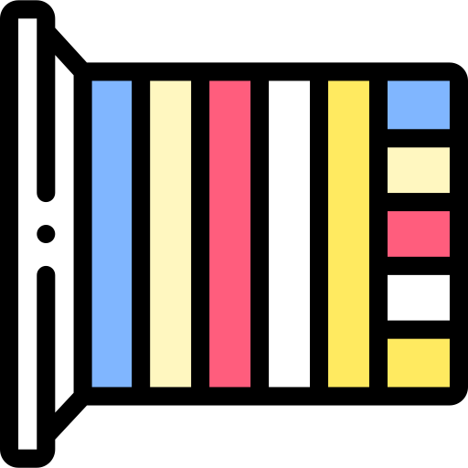 Flag Detailed Rounded Lineal color icon
