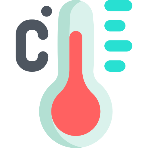 thermometer Kawaii Flat icon