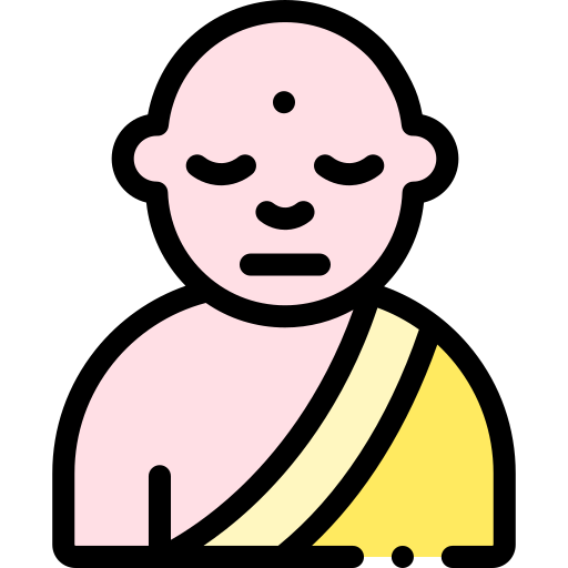 buddhist Detailed Rounded Lineal color icon