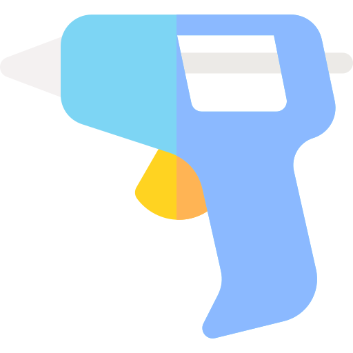 Glue gun Basic Rounded Flat icon