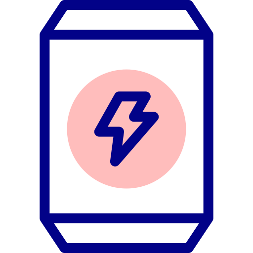 에너지 드링크 Detailed Mixed Lineal color icon
