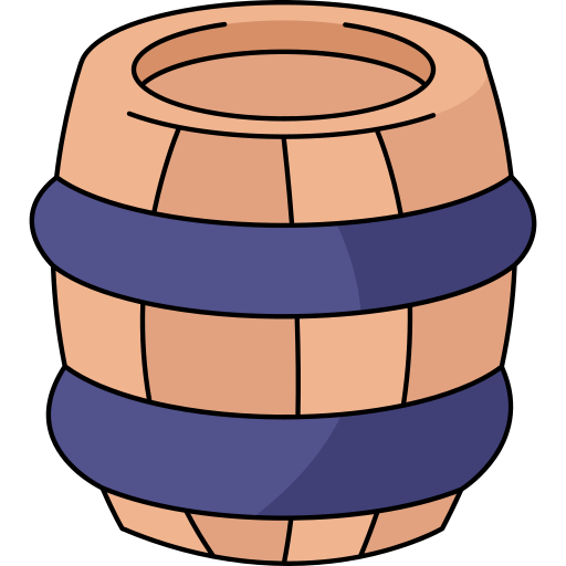 Barrel Generic Thin Outline Color icon