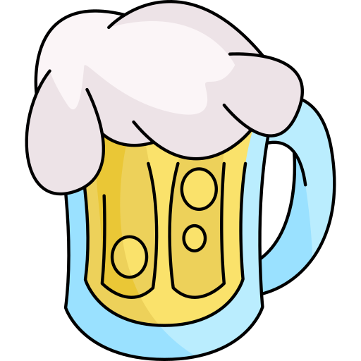 jarro de cerveza Generic Thin Outline Color icono