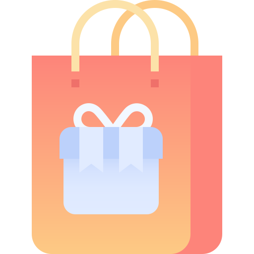 Gift bag Pixelmeetup Flat icon
