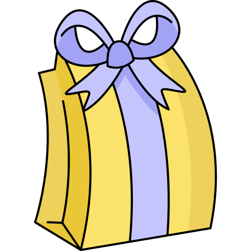 Мешок для подарков Generic Thin Outline Color иконка