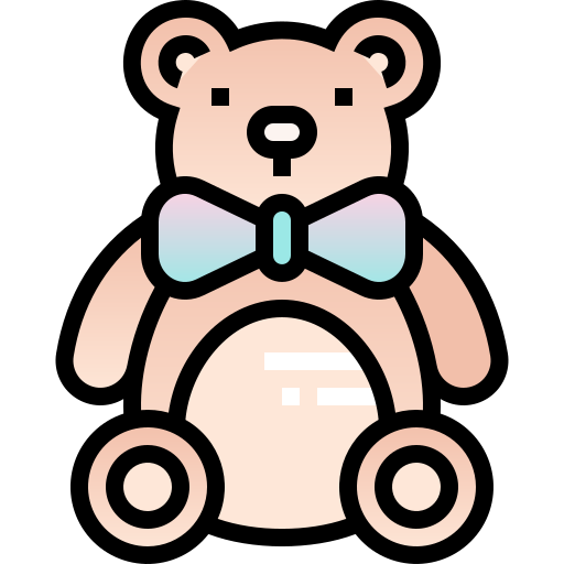 Teddy bear Pixelmeetup Lineal Color icon