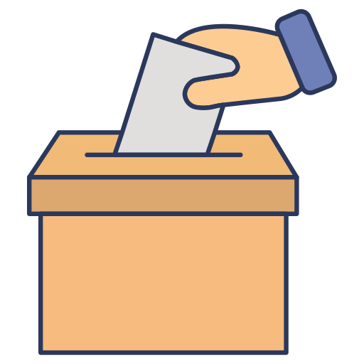 選挙 Dinosoft Lineal Color icon