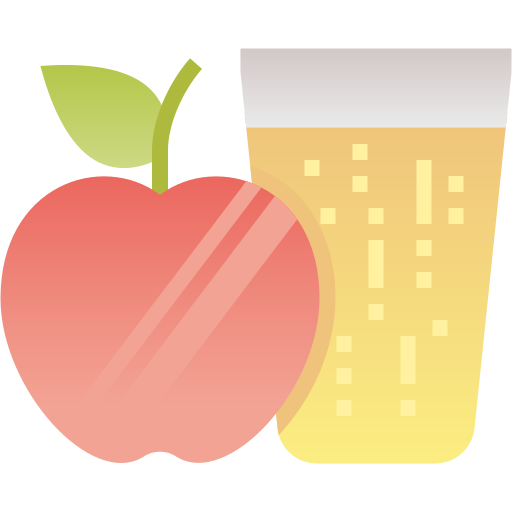 リンゴジュース Pixelmeetup Flat icon
